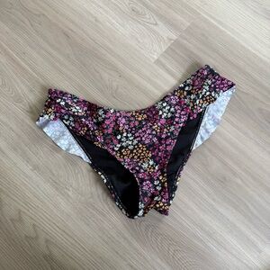 Adore Me Floral Print Bikini Bottoms NEW